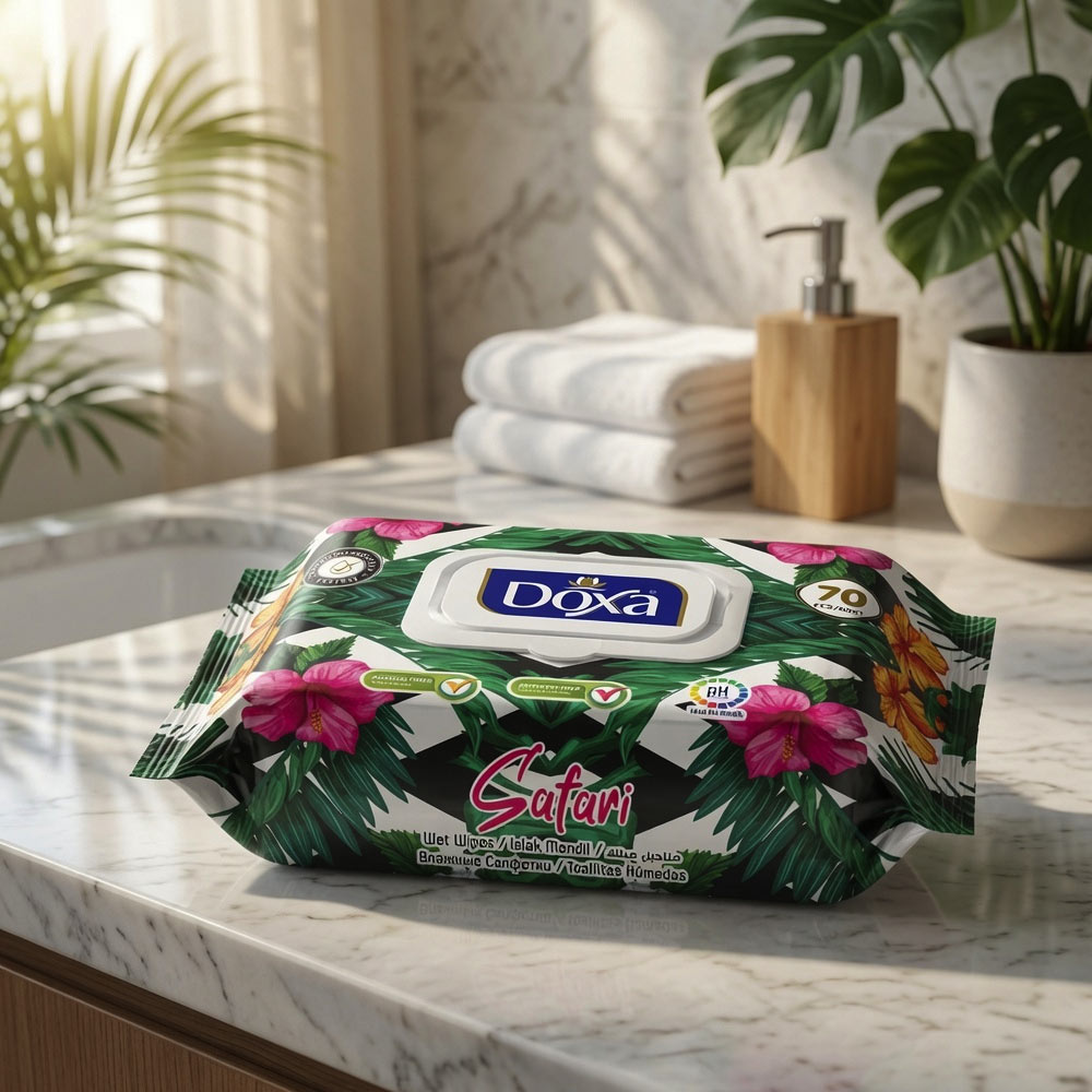Doxa Safari Wet Wipes 70 Pieces